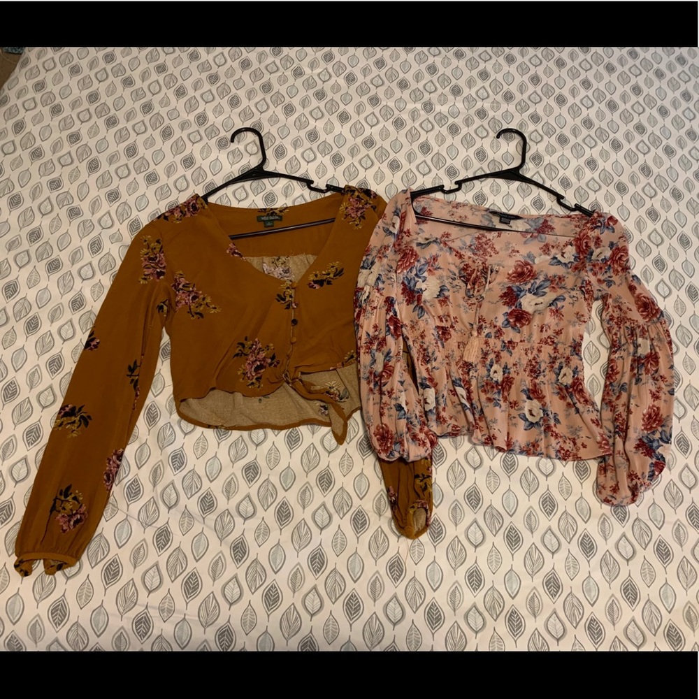 Flower designed tops